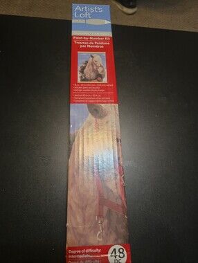 Paint-by-Number Kit - Horse Design in Red